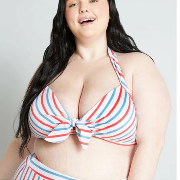 Modcloth Other - Modcloth x Barbie The Americana Dream Bikini Top Size XL